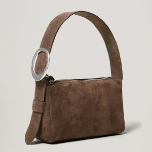 LUCCA SHOULDER BAG - ESPRESSO SUEDE