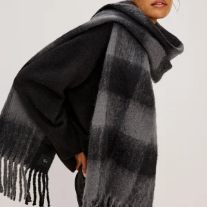 OSLO SCARF - CHARCOAL BLACK