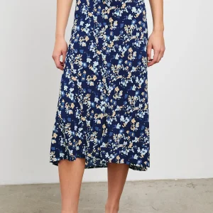 ROSETTA SKIRT - NAVY FLORA