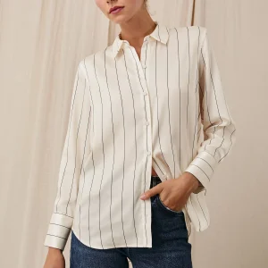 SAIGE SHIRT - BRIXTON STRIPE