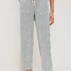 SANDERSON PANT - INDIGO RAILROAD STRIPE