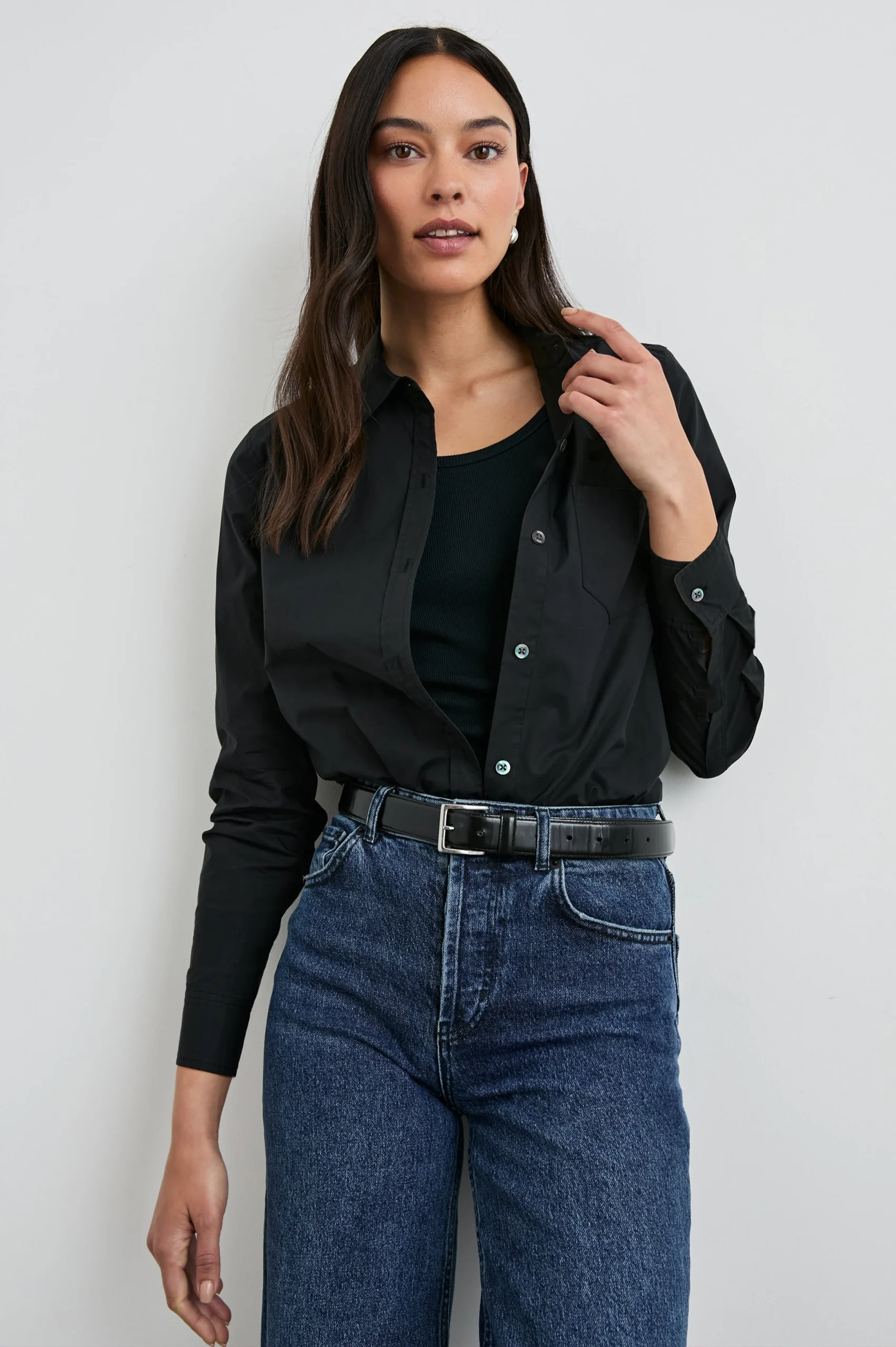 STINA SHIRT - BLACK – Image 8