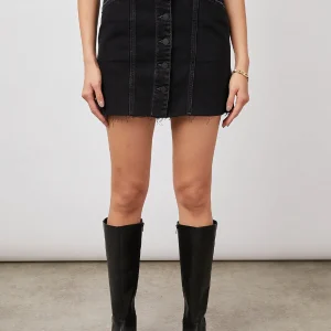 CANYON SKIRT - INKED RAW HEM