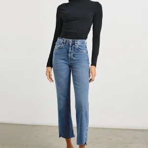 TOPANGA CROP STRAIGHT - PURE INDIGO