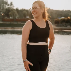 Biker 10" pour femme à taille haute avec poches noir