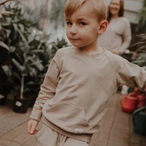 Chandail reglan Camille enfant avec poche sable