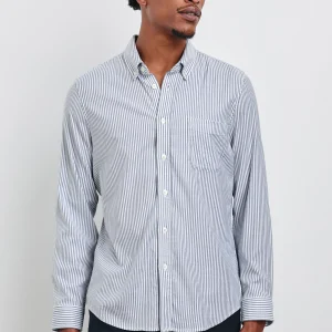 VANCE SHIRT - BLUE WHITE STRIPE