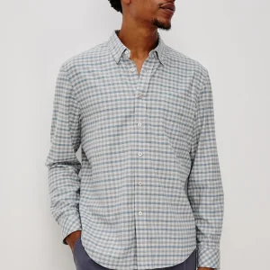 VANCE SHIRT - CHARCOAL BLUE CHECK