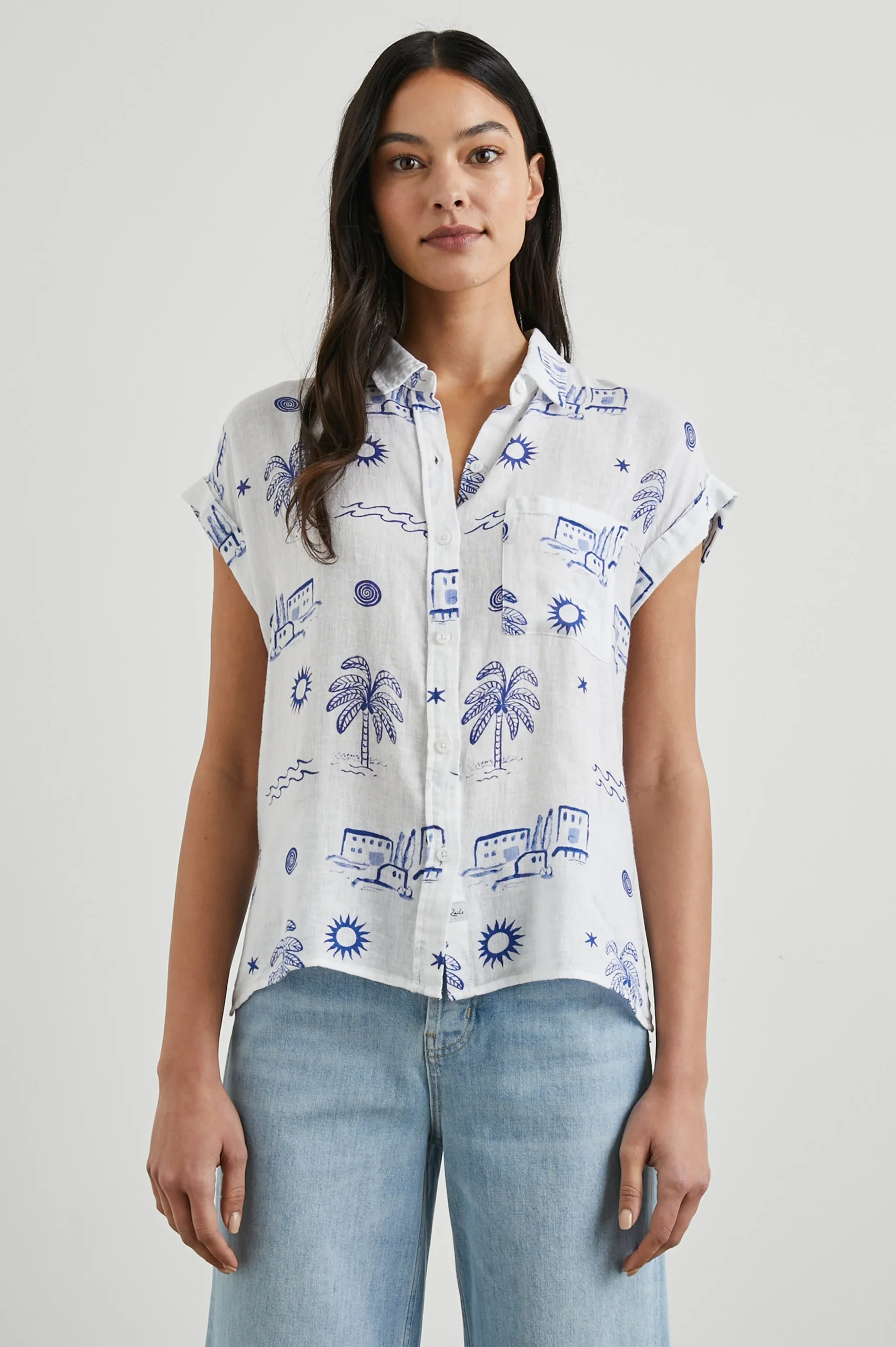 WHITNEY SHIRT - MYKONOS