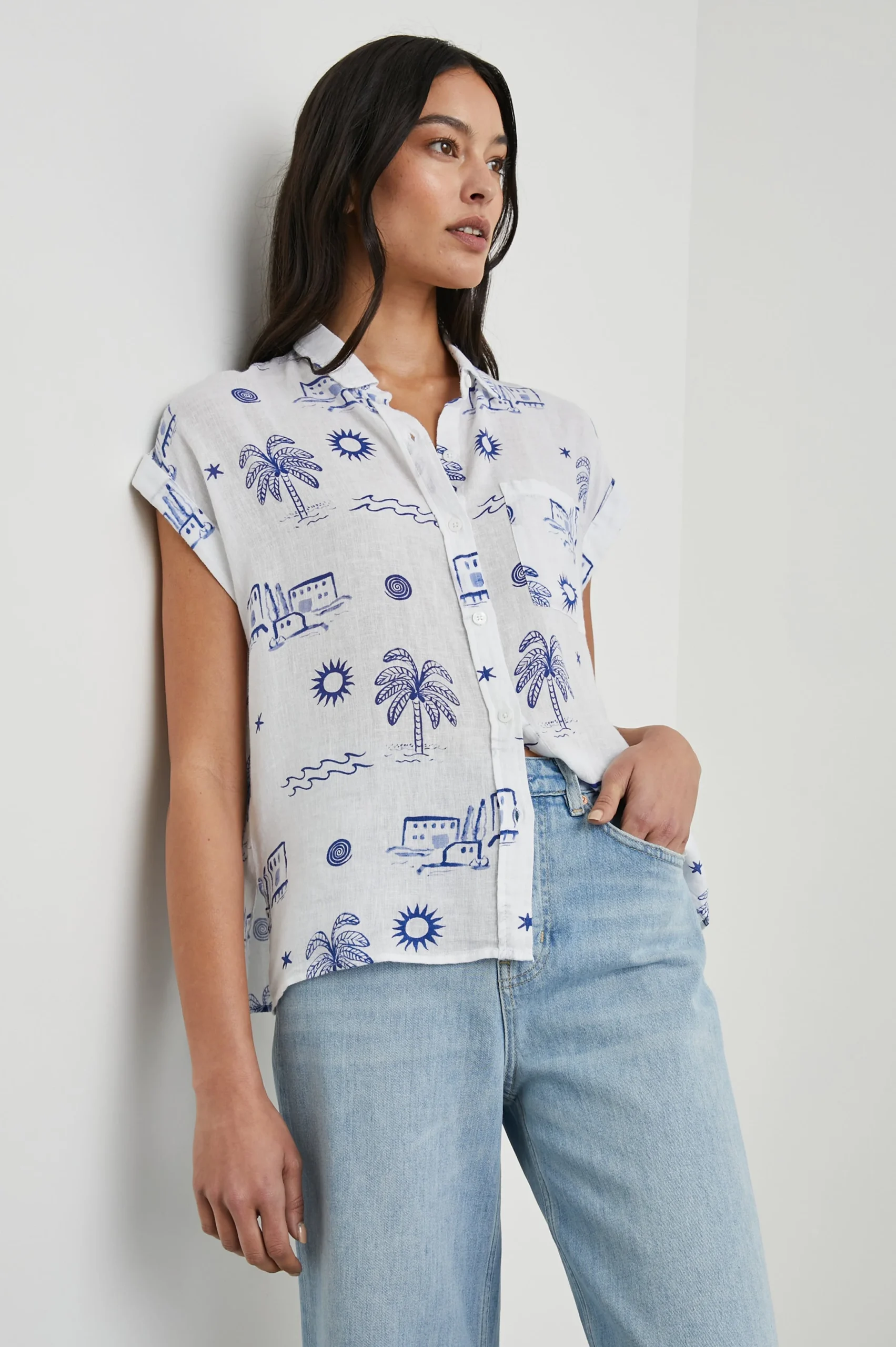 WHITNEY SHIRT - MYKONOS – Image 5
