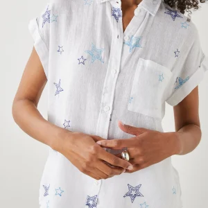 WHITNEY SHIRT - NAVY STITCHED STARS