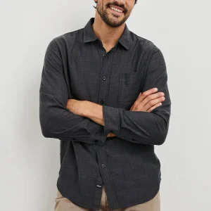WYATT SHIRT - BLACK CHAMBRAY