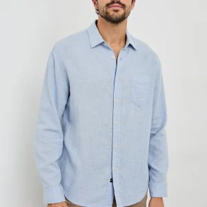 WYATT SHIRT - BLUE MELANGE