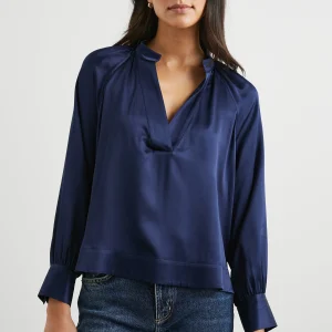 WYNNA TOP - NAVY