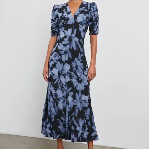 ZARIAH DRESS - MIDNIGHT LILY