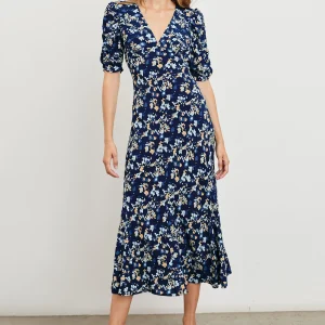 ZARIAH DRESS - NAVY FLORA