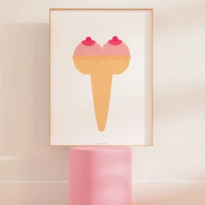 Affiche Art Boobs De Glace A3