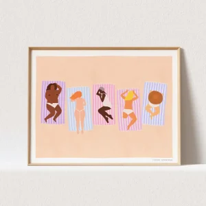 Affiches Art Beach Girl A3