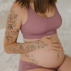 Bralette Billie en bambou - Rose cendré