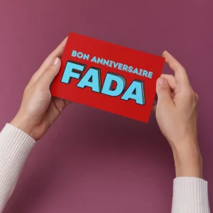 Carte postale – Bon anniversaire, FADA!