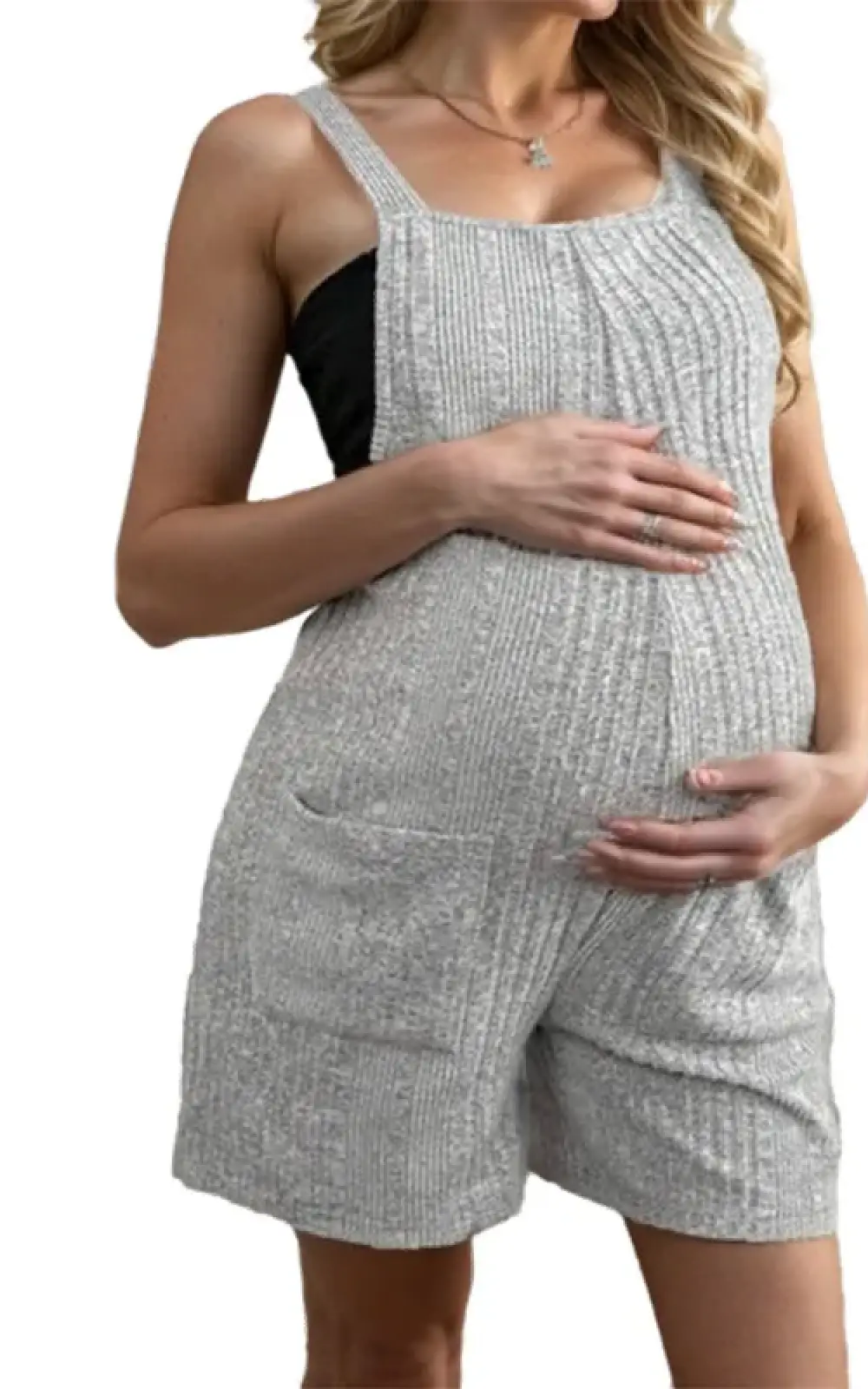 Combinaison Grossesse Courte en Coton – Image 5