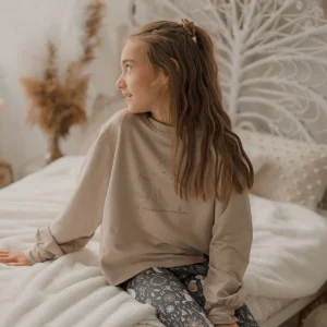 Chandail Mily enfant sable avec imprimé Ours polaire
