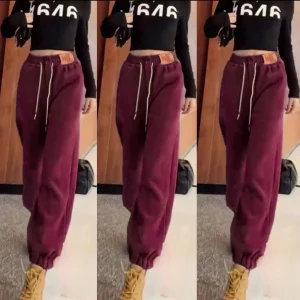 Pantalon Jogger Polaire Femme