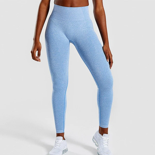 Pantalon de fitness Legging sans couture taille haute Push Up – Image 4