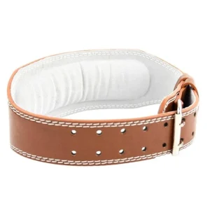 Ceinture d'haltérophilie cuir rembourré