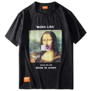 T-Shirt Mona Lisa smoking
