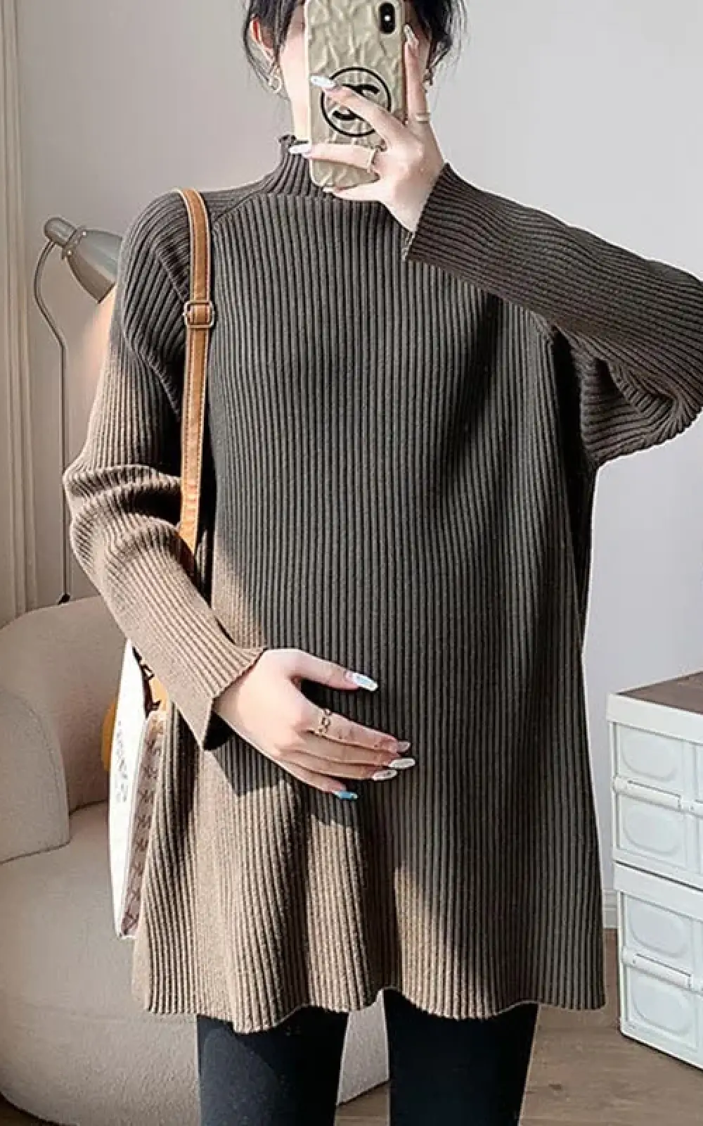 Pull Col Roulé Femme Enceinte – Image 2