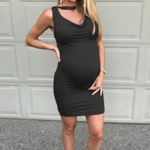 Robe de Soirée Grossesse Soie