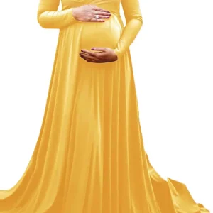 Robe Grossesse Cérémonie Col en V