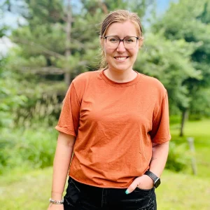 T-shirt crop prestige MomMe&Cie en bambou - Rouille