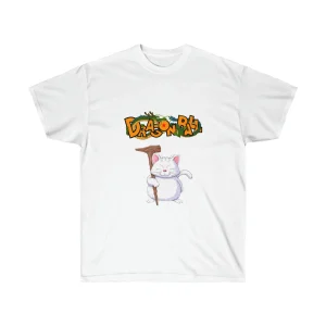 T-Shirt Dragon Ball - Chat Blanc Maitre Karin